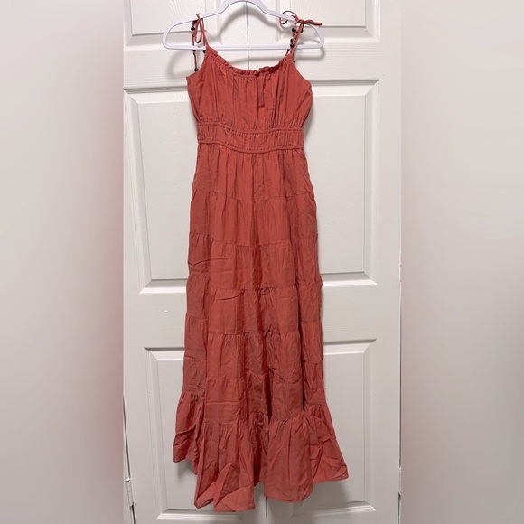 J. Crew Dresses & Skirts - NWT J. Crew Womens Re-Imagined Tie-Shoulder Cotton Voile Tiered Dress Red Size S